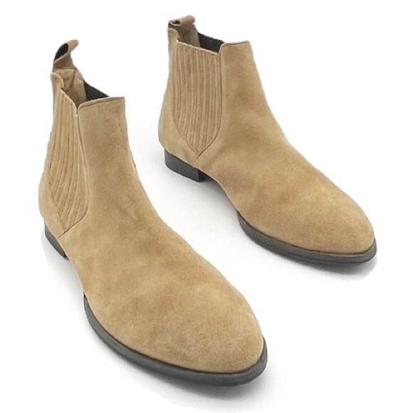 Jack Rogers Pippa Suede Chelsea Boot Oak Leather Pull-On Bootie Women’s Size 9 - Picture 1 of 16